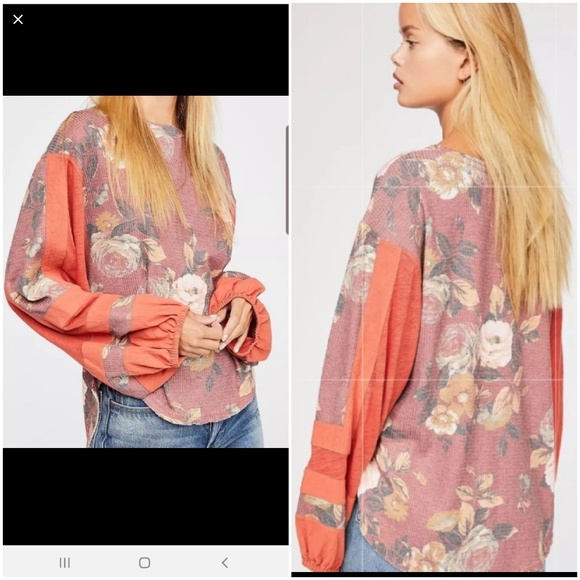 Free People Flower Patch Termal Top - Picture 4 of 8